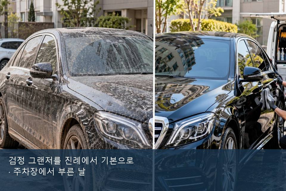 검정 그랜저를 진례에서 기본으로 · 주차장에서 부른 날