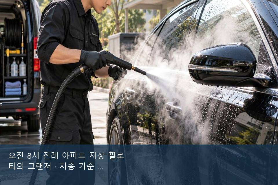 오전 8시 진례 아파트 지상 필로티의 그랜저 · 차종 기준 금액